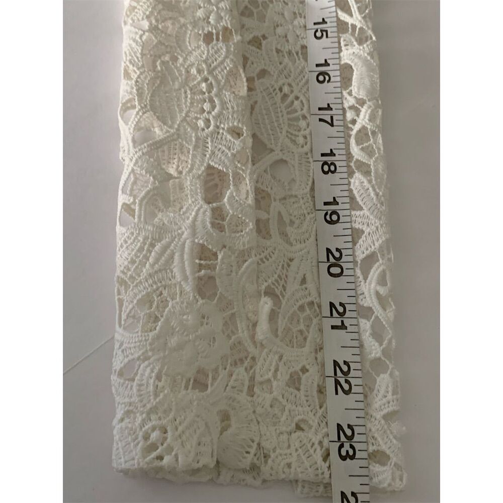 Dennis Basso Women's Ivory Lace Sleeve‎ Blazer Jacket Size 6 US - Picture 9 of 11